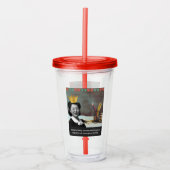 ようこそおもしろい先生ヴィンテージアジア女性 アクリルタンブラー (正面)