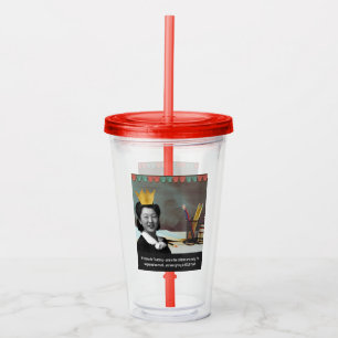 ようこそおもしろい先生ヴィンテージアジア女性 アクリルタンブラー