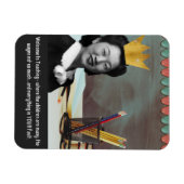 ようこそおもしろい先生ヴィンテージアジア女性 マグネット (横)