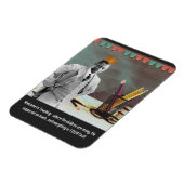 ようこそおもしろい先生ヴィンテージブラックマン マグネット (左側)