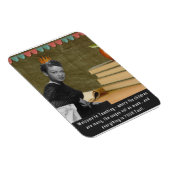 ようこそおもしろい先生ヴィンテージブラック女性 マグネット (右側)