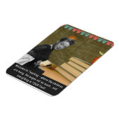 ようこそおもしろい先生ヴィンテージブラック女性 マグネット (左側)