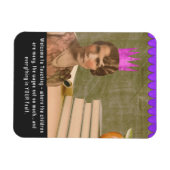 ようこそおもしろい先生ヴィンテージ女性 マグネット (横)