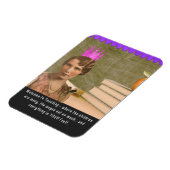 ようこそおもしろい先生ヴィンテージ女性 マグネット (左側)