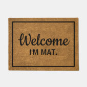 ようこそおもしろいI'm Matコーフェイクル ドアマット (正面)