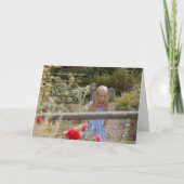 ようこそお子様ありがとうございましたグリーティングカード サンキューカード (正面)