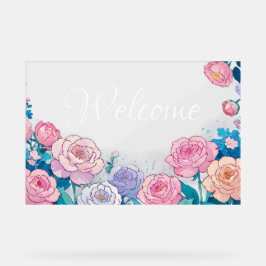 ようこそアクリル記号 アクリルサイン