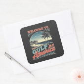 ようこそアメリカ湾トランプ スクエアシール (封筒)