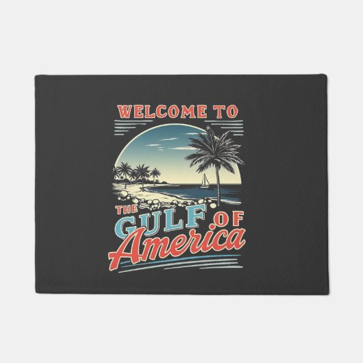 ようこそアメリカ湾トランプ ドアマット (正面)
