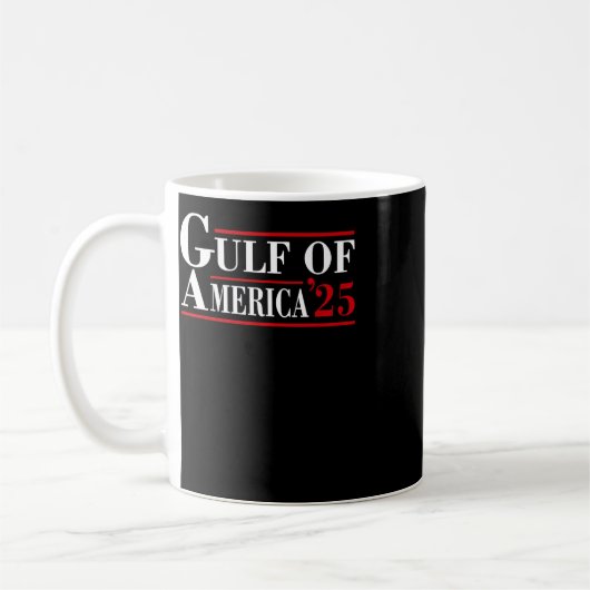 ようこそアメリカ湾 – メキシコ湾2025 コーヒーマグカップ (左)