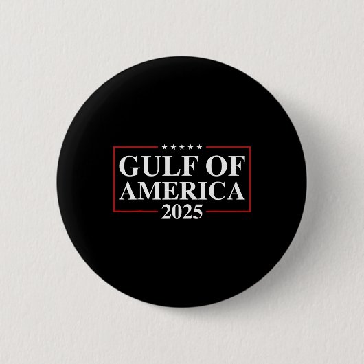 ようこそアメリカ湾 – メキシコ湾2025 10 缶バッジ (正面)