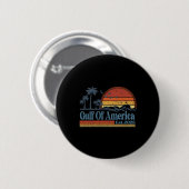ようこそアメリカ湾 – メキシコ湾2025 Vint 缶バッジ (正面&裏面)