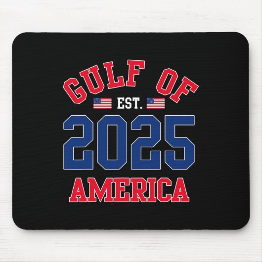 ようこそアメリカ湾Est 2025米国アメリカ国旗 マウスパッド (正面)