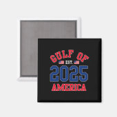 ようこそアメリカ湾Est 2025米国アメリカ国旗 マグネット (正面/裏面)