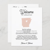 ようこそアーカンソーの手紙と旅程ANY COLOR (正面/裏面)