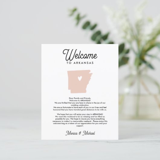 ようこそアーカンソーの手紙と旅程ANY COLOR (スタンド正面)