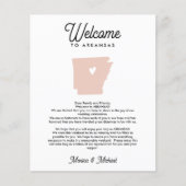 ようこそアーカンソーの手紙と旅程ANY COLOR (正面)