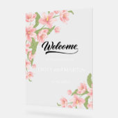 ようこそア結婚クリルパーソナライズされたサイン アクリルサイン (傾斜)