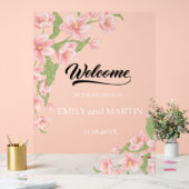 ようこそア結婚クリルパーソナライズされたサイン アクリルサイン (ウェディング)