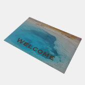 ようこそイエローストーンブルーウォーターフォトナショナルパーク ドアマット (アングル)
