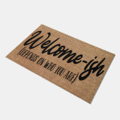 ようこそイッシュ・引っ越し祝いパーティー・ギフト・ウェ結婚ルカムズ・ギフト ドアマット (アングル)
