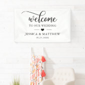 ようこそエレガントのハートへ結婚ようこそ 横断幕 (インサイチュ)
