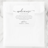 ようこそエレガントの歓迎結婚バッグへ スクエアシール (バッグ)