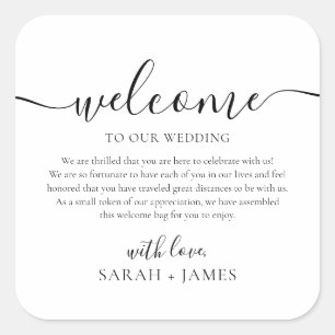 ようこそエレガントの歓迎結婚バッグへ スクエアシール