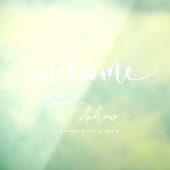 ようこそエレガントの結婚デカールのサイン –  ウィンドウサイン (シート3)