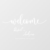 ようこそエレガントの結婚デカールのサイン –  ウィンドウサイン (シート)