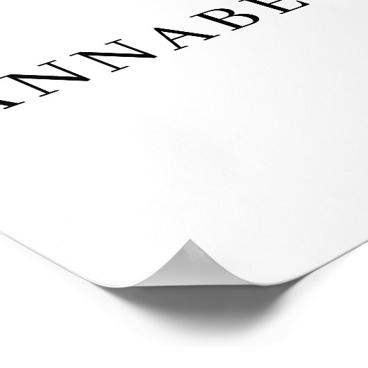 ようこそエレガントシンプルミニマル結婚リスト ポスター (角)