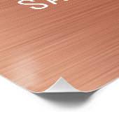 ようこそエレガントバラ金ゴールドハローフィフティ誕生日 ポスター (コーナー)