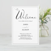 ようこそエレガントミニマシンプルリス結婚トの 招待状 (スタンド正面)