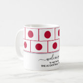 ようこそエレガントJAPAN FLAGコーヒーマグ コーヒーマグカップ (正面左)