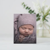 ようこそカジュアル新生児写真 案内ポストカード (スタンド正面)