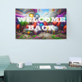 ようこそカスタムビニールバナー3' x 5'バナー 横断幕 (トレードショー)