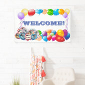 ようこそカスタムビニールバナー3' x 5'バナー 横断幕 (インサイチュ)