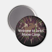 ようこそカモフラージムースブレイクアウト迷彩柄 マグネット (正面/裏面)