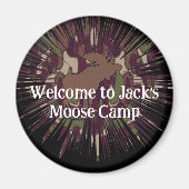 ようこそカモフラージムースブレイクアウト迷彩柄 マグネット (正面)