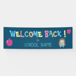 ようこそカラフル新学期ヘッジホグバナー 横断幕