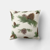 ようこそキャビン・デコパーソナライズされたアへ素朴 クッション (裏面)