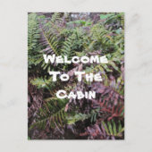 ようこそキャビンFernsフォトフォレストプラントゲスト ポストカード (正面)
