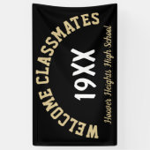 ようこそクラスメートのクラス懇親会バナー 横断幕 (縦)