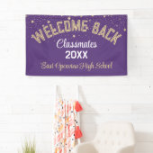 ようこそクラスメートへ！カスタム懇親会旗 横断幕 (インサイチュ)