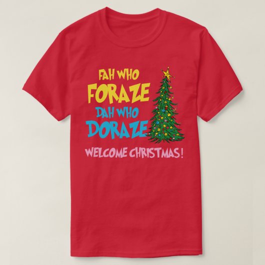 ようこそクリスマスTシャツ Tシャツ (デザイン正面)