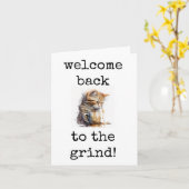 ようこそグラインドコーヒーカおもしろいード カード (黄色い花)