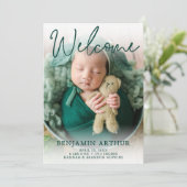 ようこそグリーン写真誕生のお知らせ 招待状 (スタンド正面)