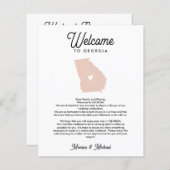 ようこそグルジアの手紙と旅程ANY COLOR (正面/裏面)