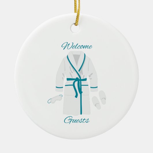 ようこそゲスト セラミックオーナメント (正面)