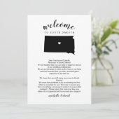 ようこそサウスダコタ結婚の手紙と旅程 (スタンド正面)